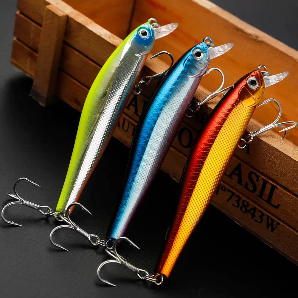 JOHNCOO 95mm Minnow Swimbait – 3D Hard Bait Lure - Fish & Cheaps | Fishing & Outdoor Gear