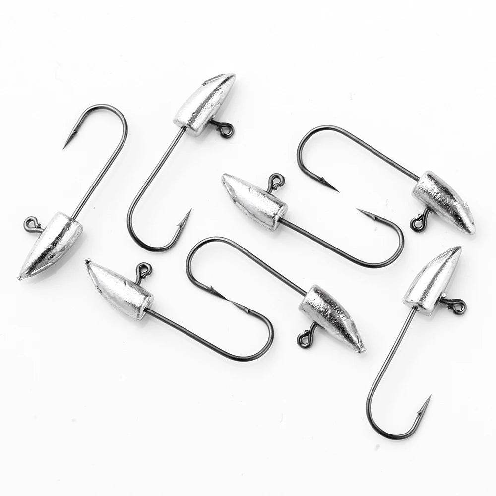 JOHNCOO Mini Jig Head Hooks – 20pcs Barbed - Fish & Cheaps | Fishing & Outdoor Gear