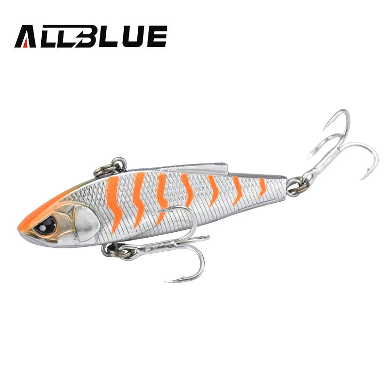 ALLBLUE New ANGRY JOHN VIB Sinking Fishing Lure Ice Jigging 58MM/70MM Hard Plastic Vibration Winter Bass Pike Artificial Tackle