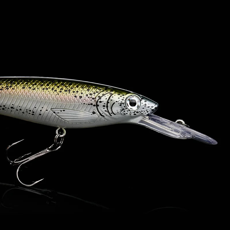 ALLBLUE OSPPEY 110F Trolling Minnow 110MM 16.2G Fishing Lure Floating Wobbler Pike Crank Artificial Bait Depth 1.5-2.5M Tackle
