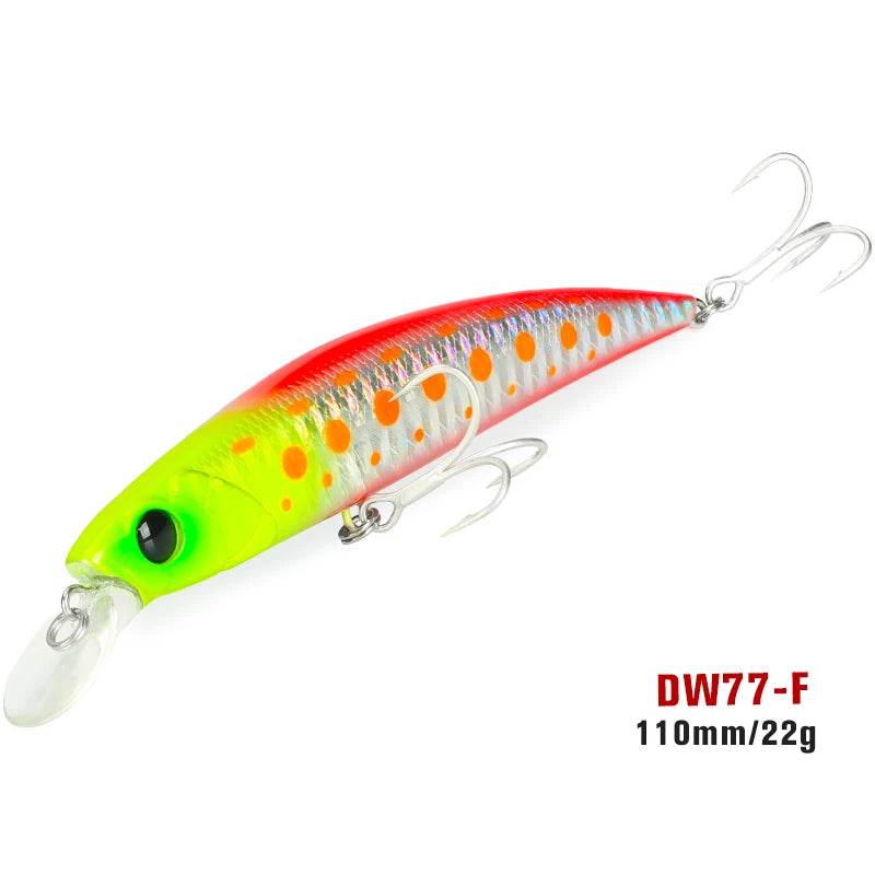 TSURINOYA 110S Sinking Minnow – DW77 New Colour - Fish & Cheaps | Fishing & Outdoor Gear