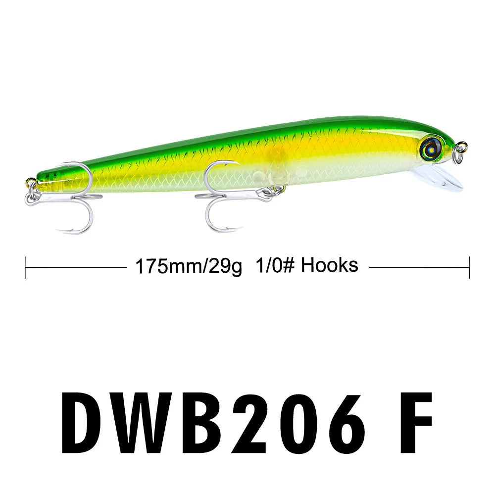 PRO BEROS Japanese Depth1.5-4m Minnow Fishing Lures Floating Hard Bait 17.5cm 29g Artificial Wobbler Crankbait Fishing Tackle