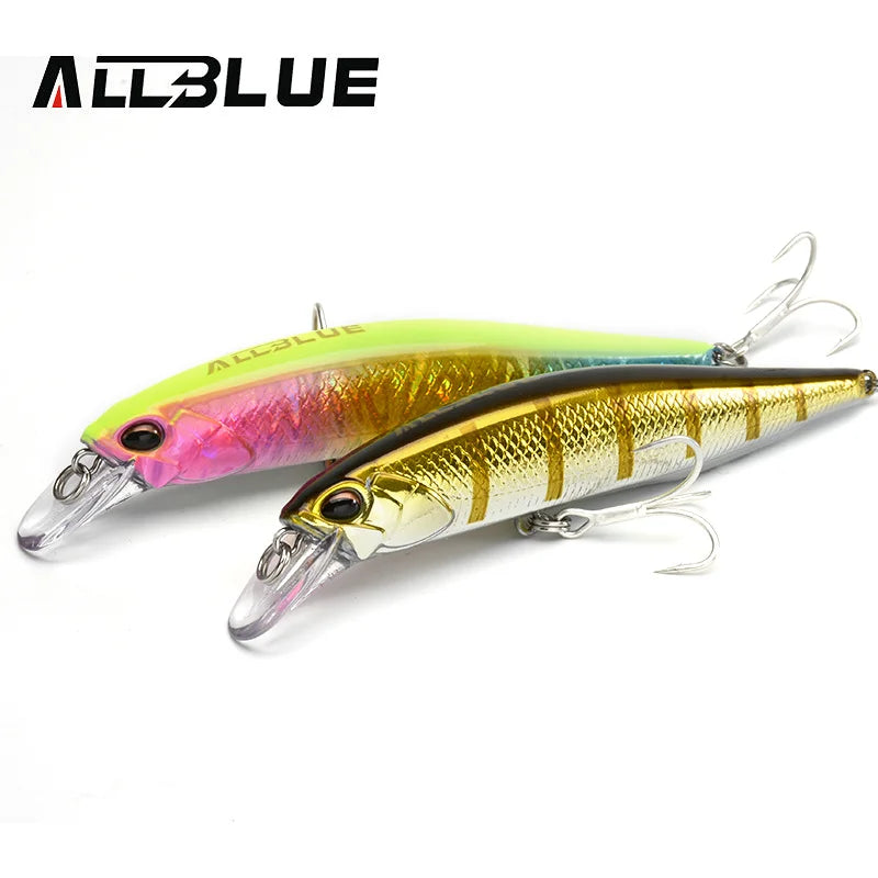 ALLBLUE SPRINT 100SW Heavy Sinking Minnow Fixed Weight Jerkbait Fishing Lure 100mm 22G Off Shore Saltwater Sea Bass Bait Tackle