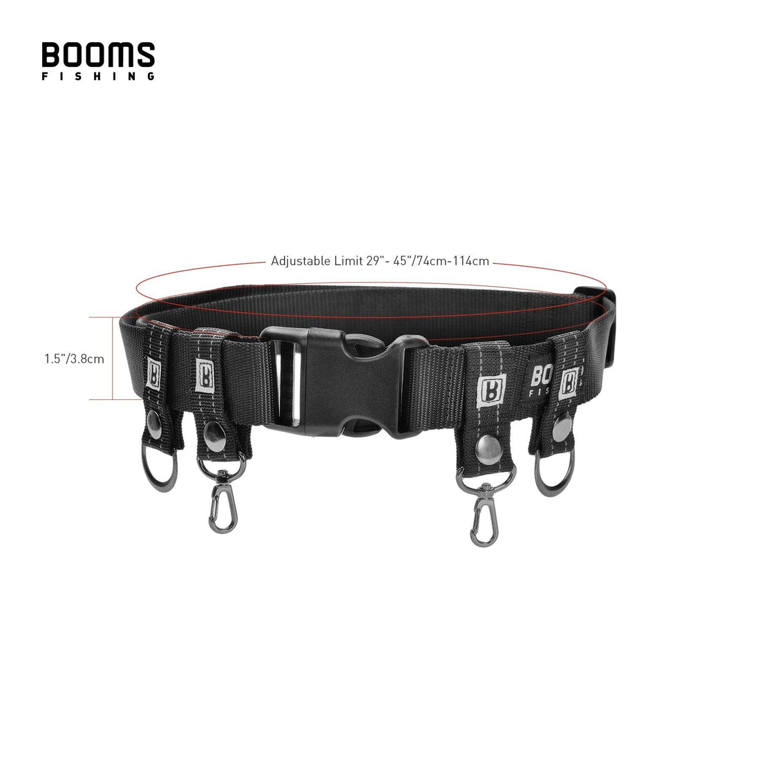Booms Fishing FB2 Lightweight Fishing Belt - Fish & Cheaps | Fishing & Outdoor Gear