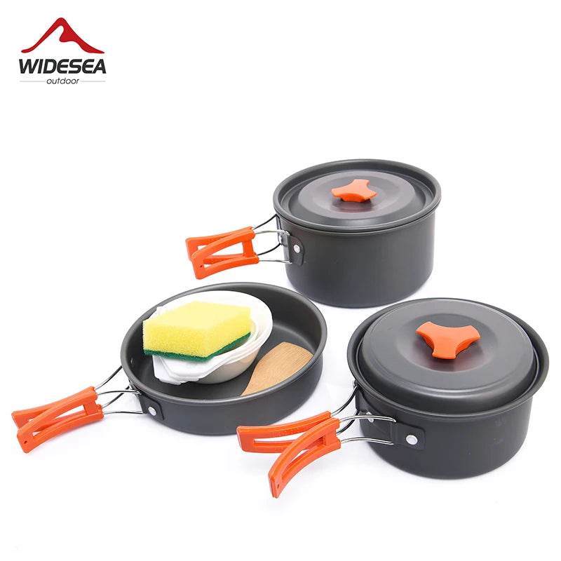 Widesea Three-Person Aluminium Alloy Camping Cookware Set - Fish & Cheaps | Fishing & Outdoor Gear
