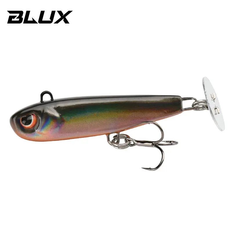 BLUX Rattle Tail 38mm 44mm Power Shining Paddle Metal Jig Fast Zinc Jigging Spoon Bait Bass Trout Sinking Hard Fishing Lure