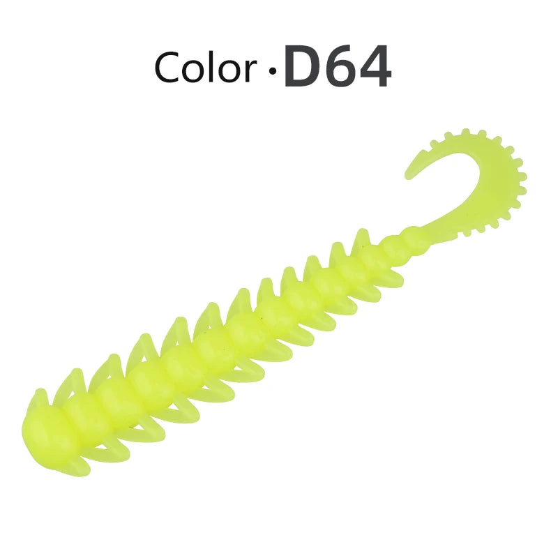 MEREDITH Fishing Lure Bug see Silicone Baits 75mm 20pcs Fishing Wobbler Bass Pike Shad Artificial Swimbait Jigging Soft Lures