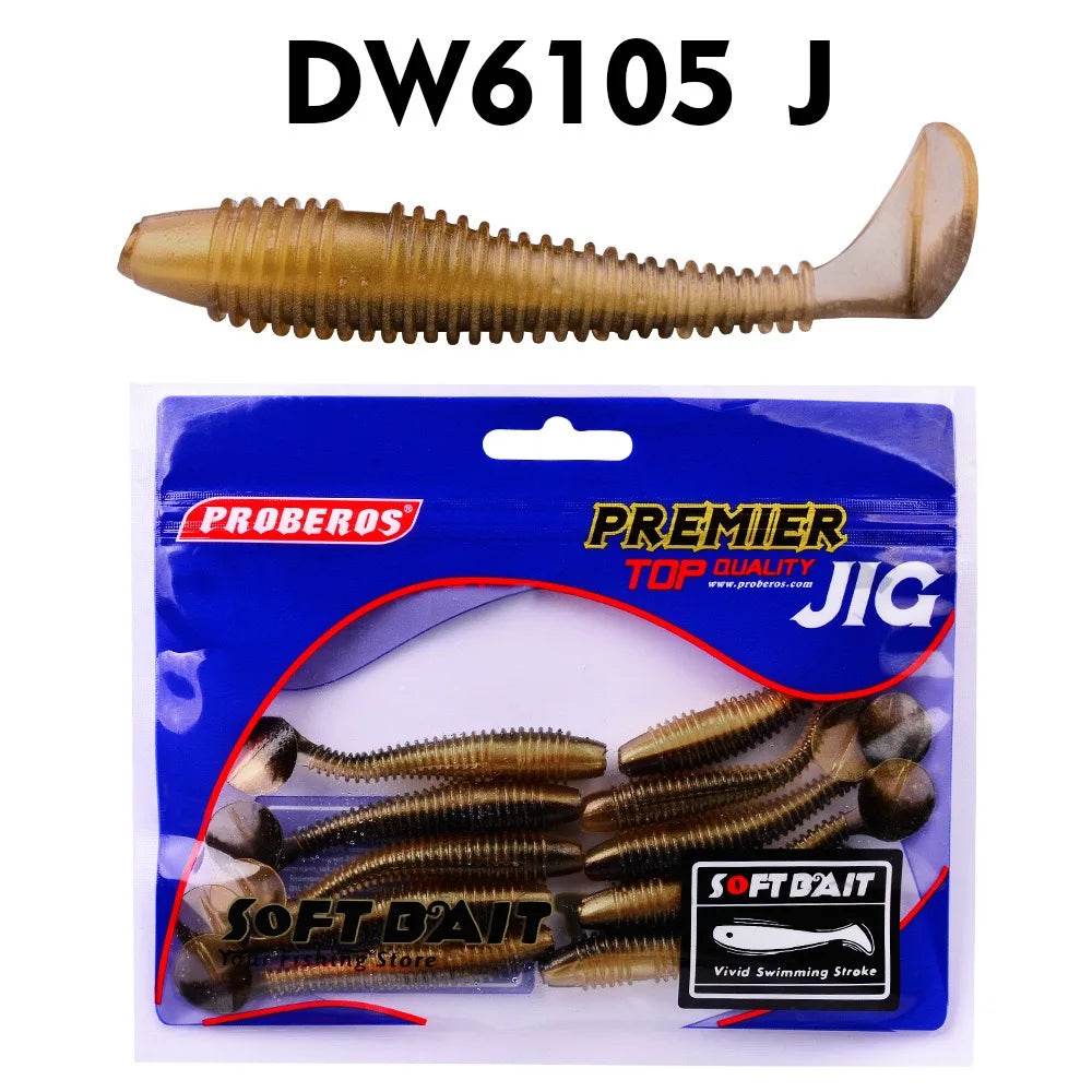 PROBEROS Softbait Paddle Tail Lures – 10pcs - Fish & Cheaps | Fishing & Outdoor Gear