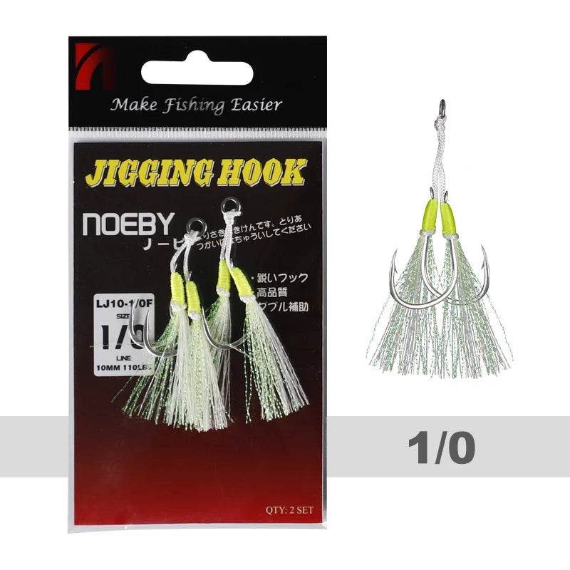 Noeby Twin Assist Hook – Precision for Slow Jigging - Fish & Cheaps | Fishing & Outdoor Gear
