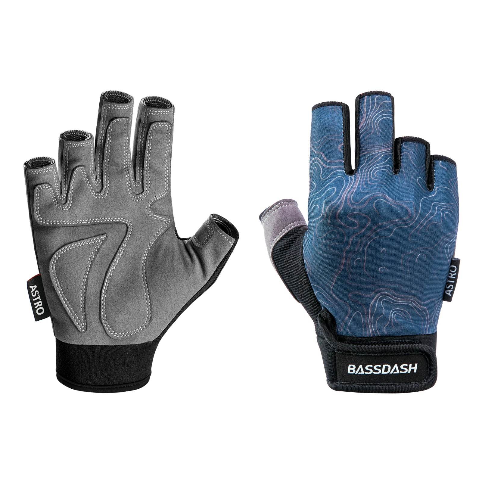 Bassdash Astro Heavy-Duty Sure Grip Fingerless Gloves - Fish & Cheaps | Fishing & Outdoor Gear