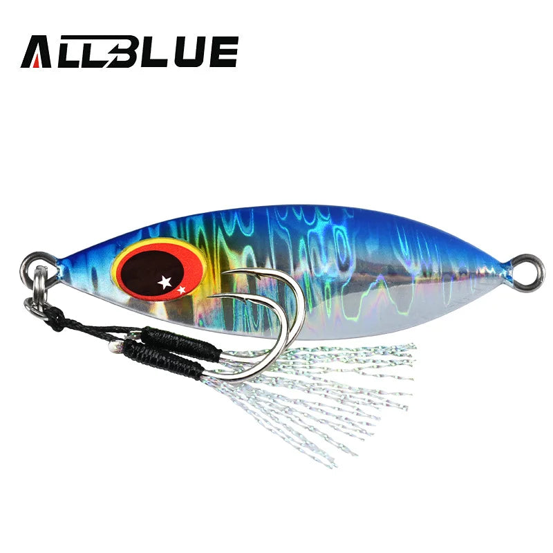 ALLBLUE ATLAS Metal Jig Spoon Lure 14G 20G 30G 40G 60G  Artificial Bait Shore Slow Jigging Super Hard Bass Fishing Tackle