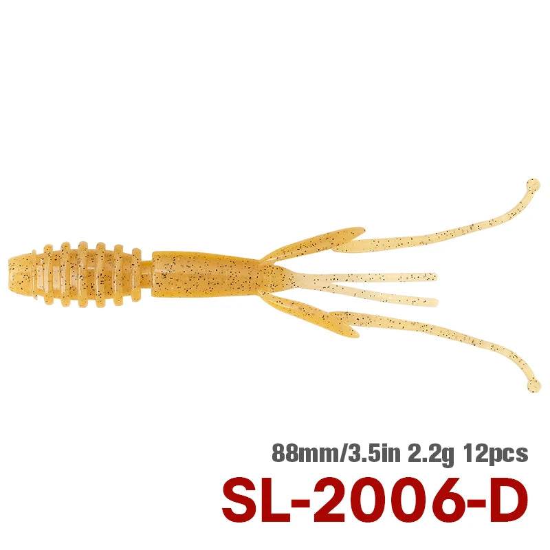 TSURINOYA 88mm Shrimp Soft Lure – Natural Action Bait - Fish & Cheaps | Fishing & Outdoor Gear