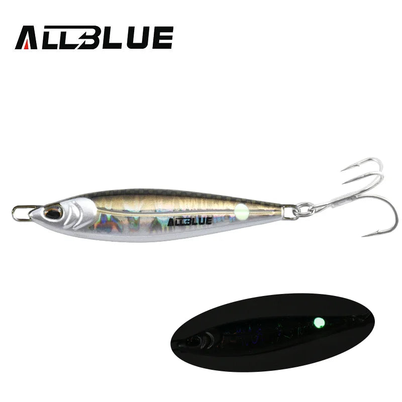 ALLBLUE LEVIN Metal Jig Spoon Artificial Bait Cast Jigging Fishing Lure Super Hard Fish Off Shore Casting Saltwater Tackle