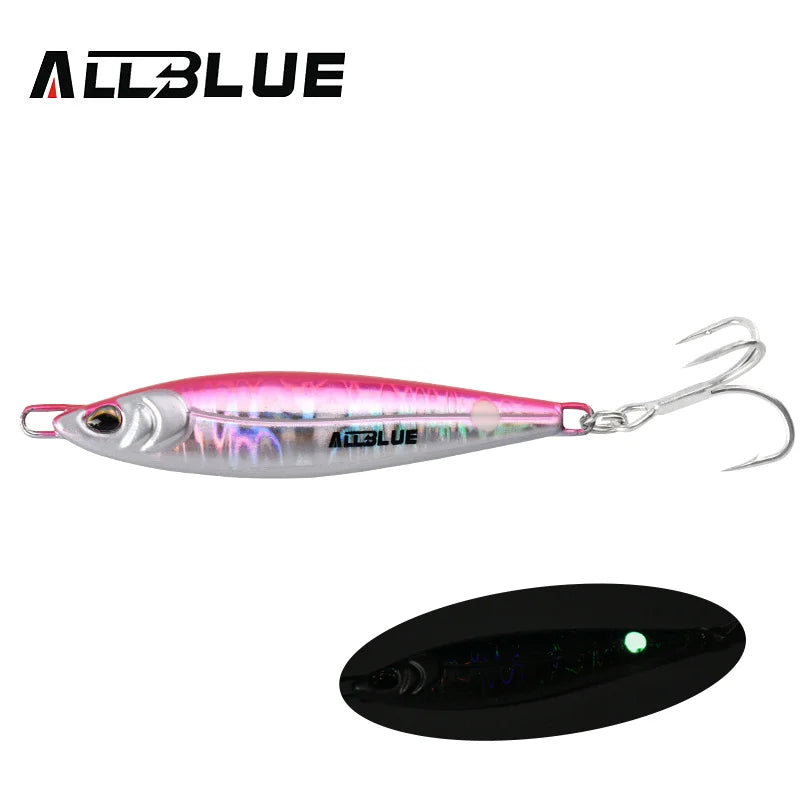 ALLBLUE LEVIN Metal Jig Spoon Artificial Bait Cast Jigging Fishing Lure Super Hard Fish Off Shore Casting Saltwater Tackle