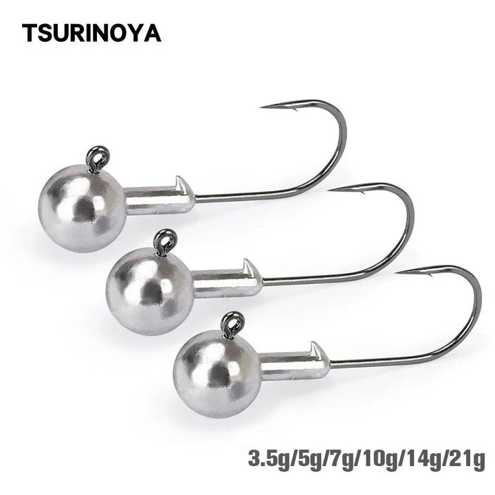 TSURINOYA Crank Lead Jig Head Hooks - Fish & Cheaps | Fishing & Outdoor Gear