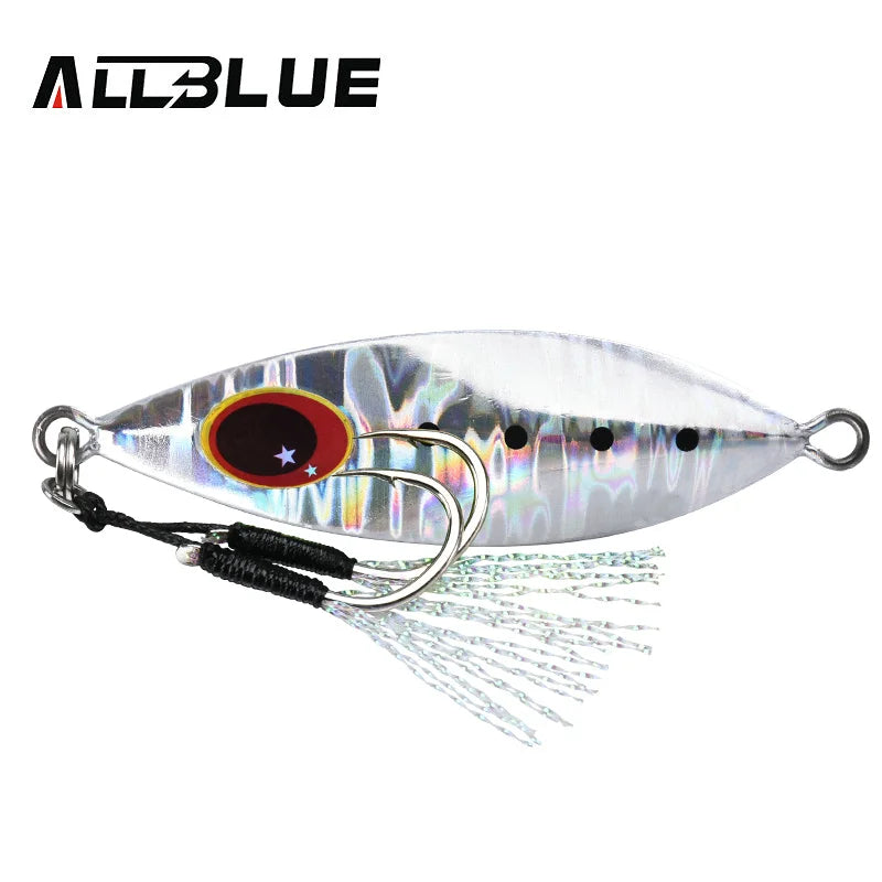 ALLBLUE ATLAS Metal Jig Spoon Lure 14G 20G 30G 40G 60G  Artificial Bait Shore Slow Jigging Super Hard Bass Fishing Tackle