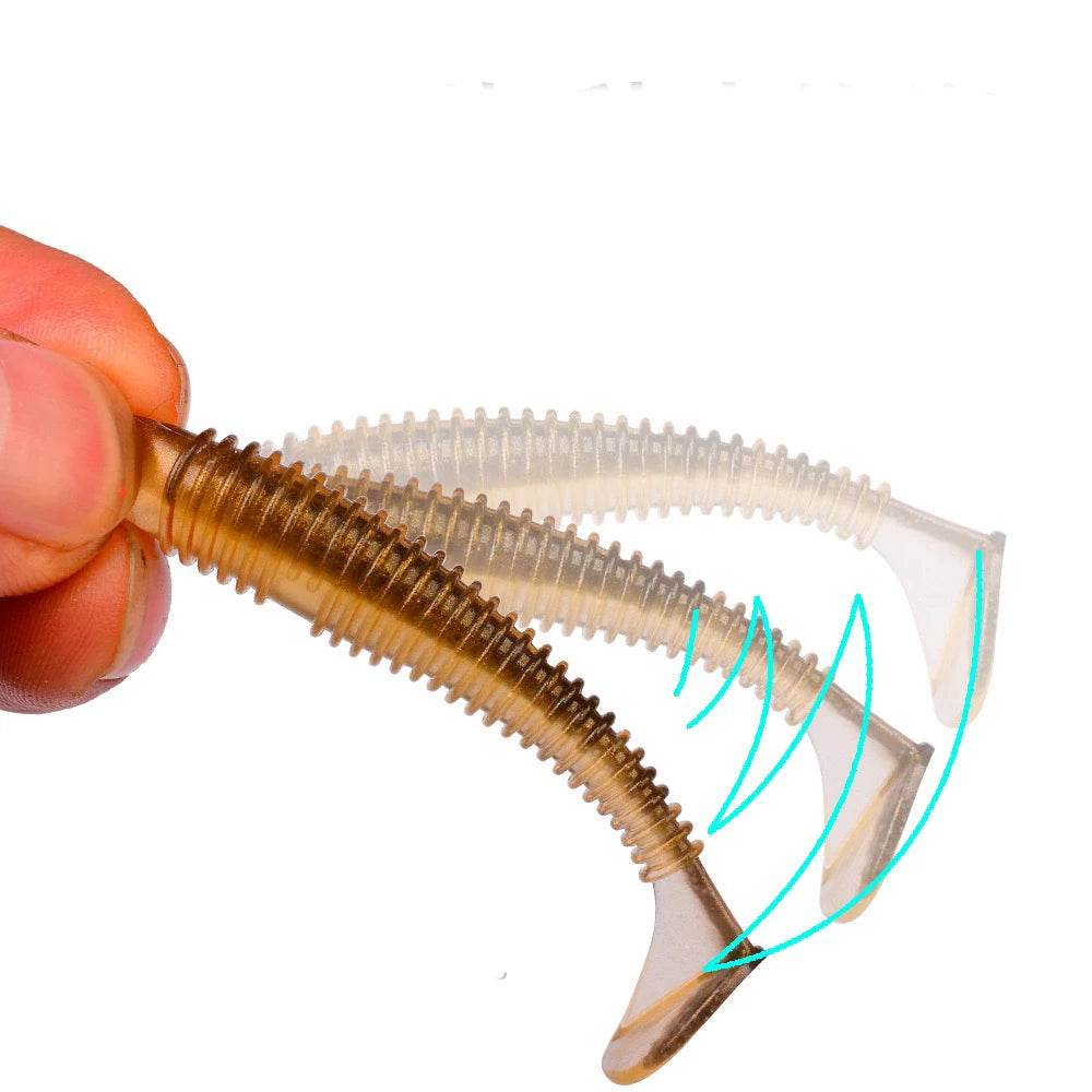 PROBEROS Softbait Paddle Tail Lures – 10pcs - Fish & Cheaps | Fishing & Outdoor Gear