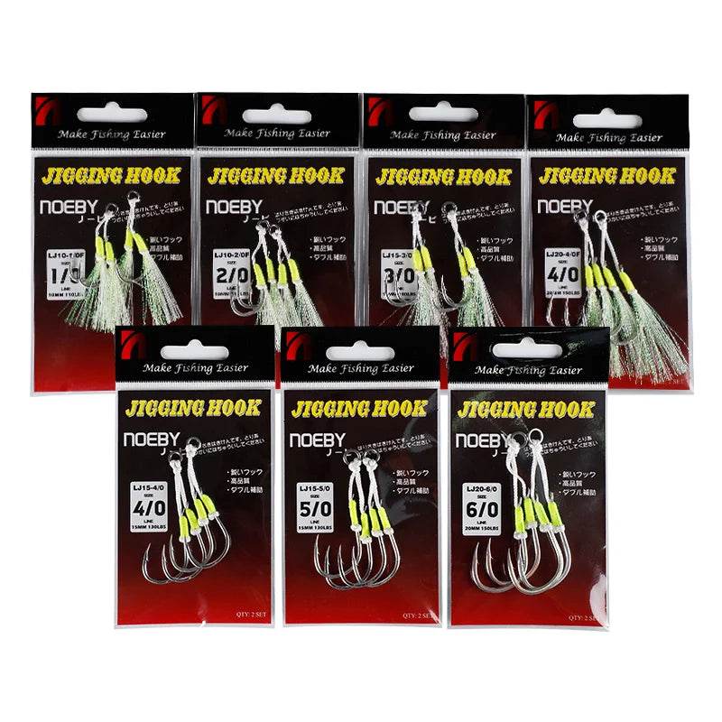Noeby Twin Assist Hook – Precision for Slow Jigging - Fish & Cheaps | Fishing & Outdoor Gear