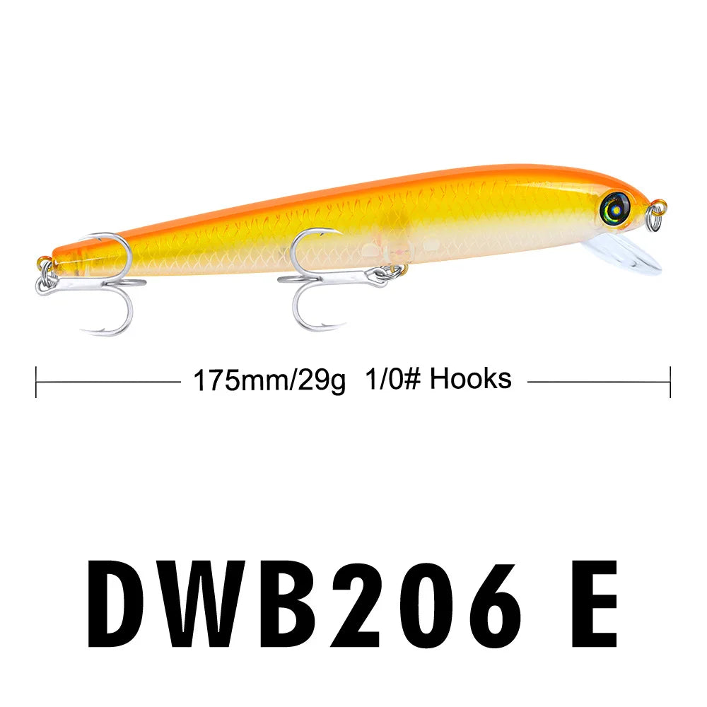 PRO BEROS Japanese Depth1.5-4m Minnow Fishing Lures Floating Hard Bait 17.5cm 29g Artificial Wobbler Crankbait Fishing Tackle