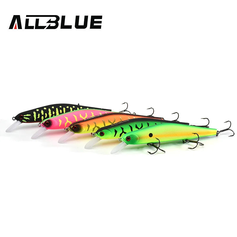 ALLBLUE VULCAN 130SP Silent Wobbler Fishing Lure 26.5g 133mm Magnetic System Suspend Minnow Pike Bait 4# Hook Tackle