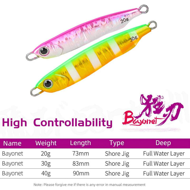 TSURINOYA BAYONET Shore Jig Lure - Fish & Cheaps | Fishing & Outdoor Gear