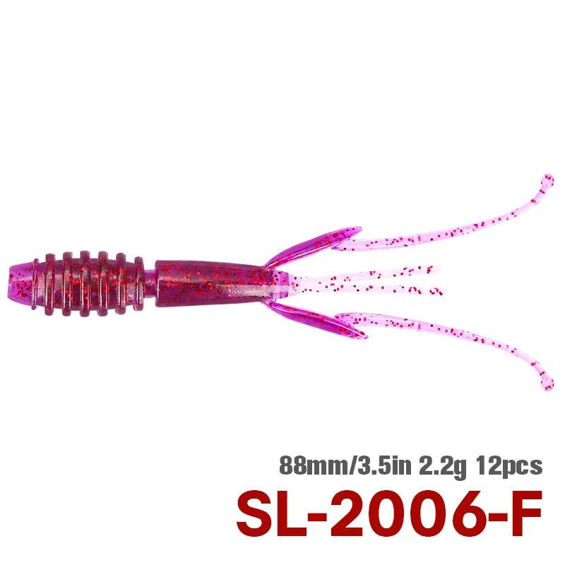 TSURINOYA 88mm Shrimp Soft Lure – Natural Action Bait - Fish & Cheaps | Fishing & Outdoor Gear