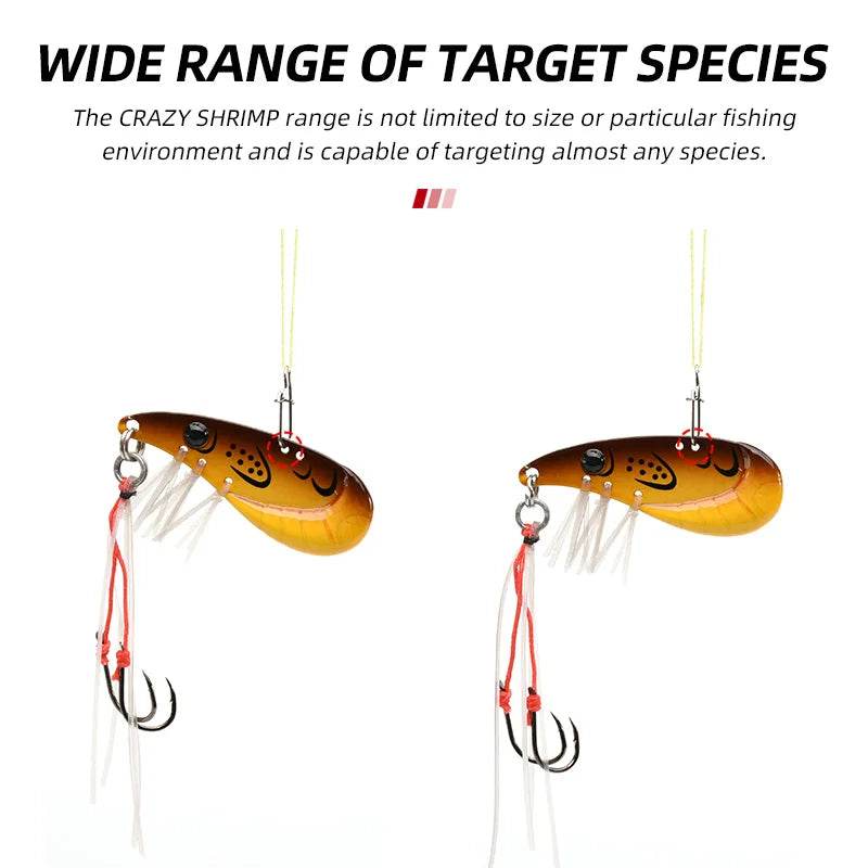 ALLBLUE Crazy Shrimp Metal VIB Spoon - Fish & Cheaps | Fishing & Outdoor Gear