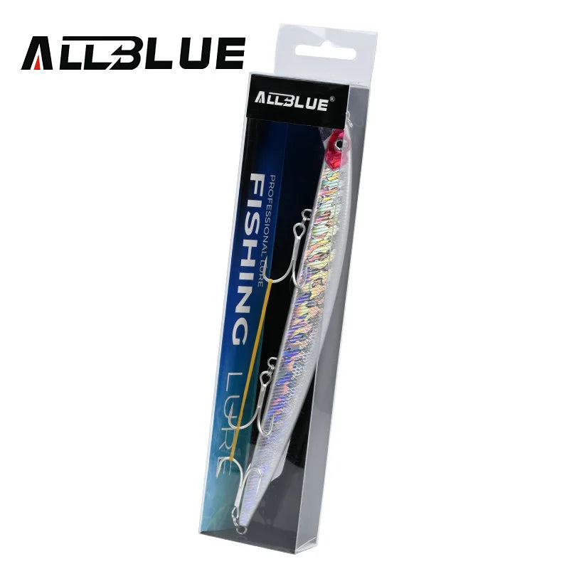 ALLBLUE SPRINT 195S Sinking Minnow Longcast Jerkbait Fishing Lure 195mm 35G Off Shore Saltwater Sea Bass Artificial Bait Tackle