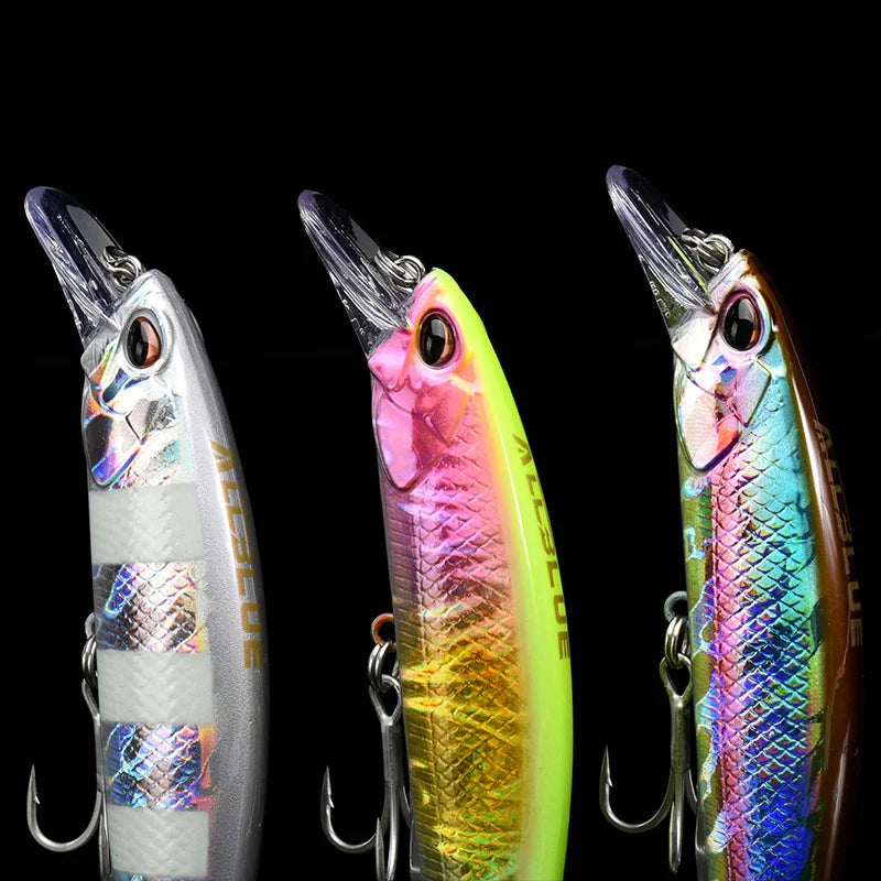 ALLBLUE SPRINT 100SW Heavy Sinking Minnow Fixed Weight Jerkbait Fishing Lure 100mm 22G Off Shore Saltwater Sea Bass Bait Tackle