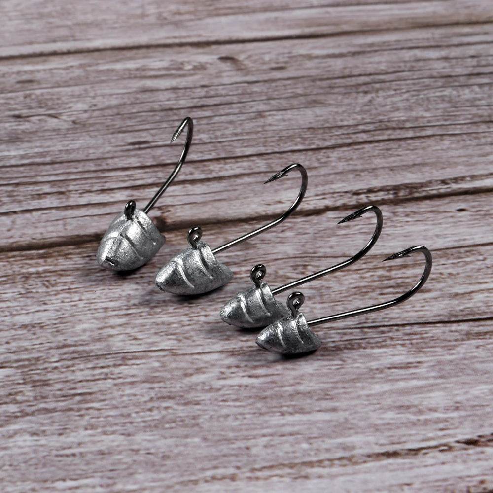 JOHNCOO Jig Head Barbed Fishing Hooks – 20 Pack - Fish & Cheaps | Fishing & Outdoor Gear