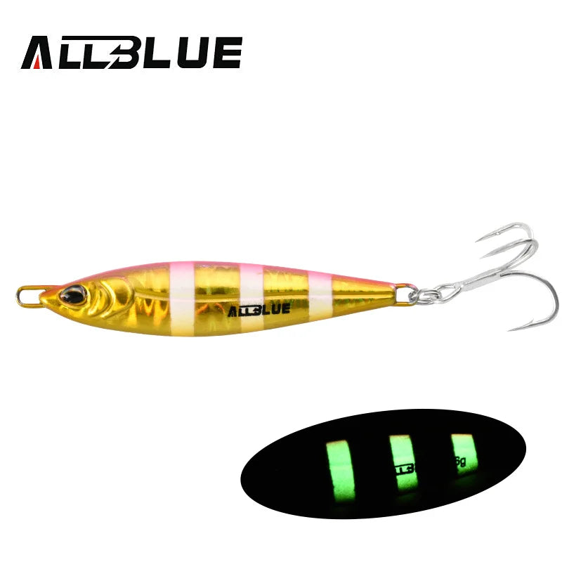 ALLBLUE LEVIN Metal Jig Spoon Artificial Bait Cast Jigging Fishing Lure Super Hard Fish Off Shore Casting Saltwater Tackle