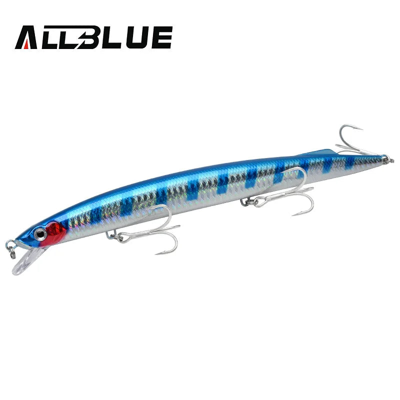 ALLBLUE SPRINT 195S Sinking Minnow Longcast Jerkbait Fishing Lure 195mm 35G Off Shore Saltwater Sea Bass Artificial Bait Tackle