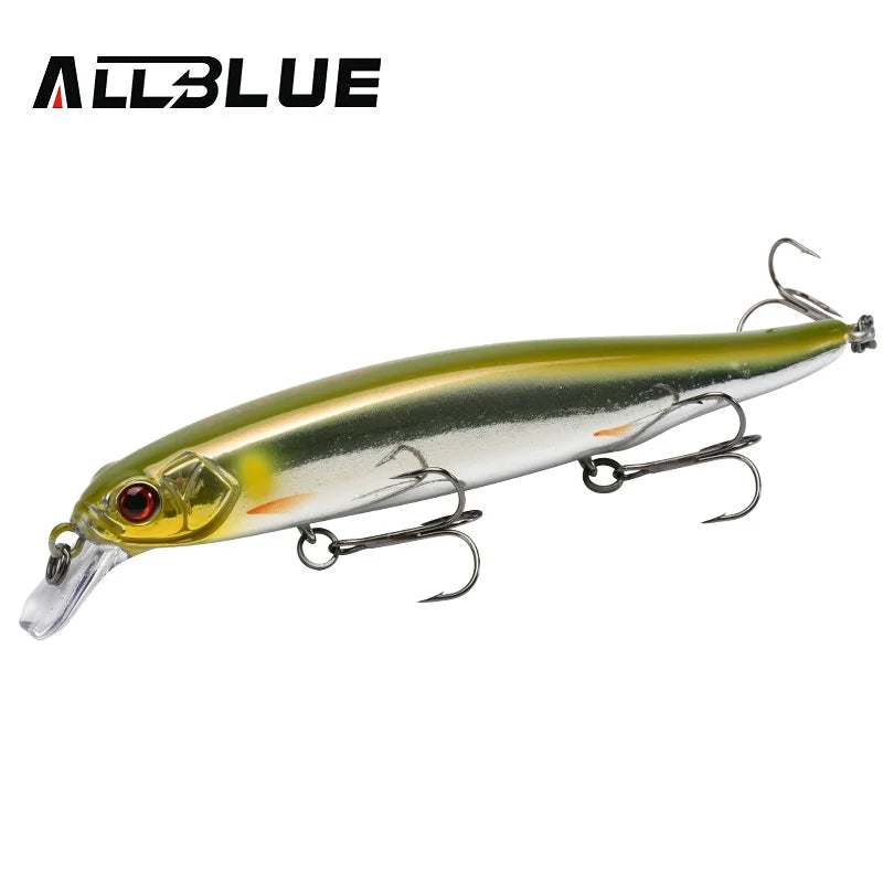 ALLBLUE MOHIST 130F Jerkbait Fishing Lure 130mm 20g Rapid Floating Wobbler Shallow Diving Minnow Pike Bait Fishing Tackle Hooks