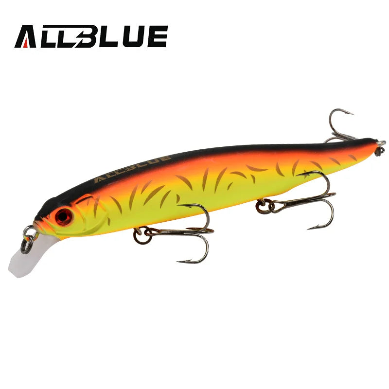 ALLBLUE MOHIST 130F Jerkbait Fishing Lure 130mm 20g Rapid Floating Wobbler Shallow Diving Minnow Pike Bait Fishing Tackle Hooks