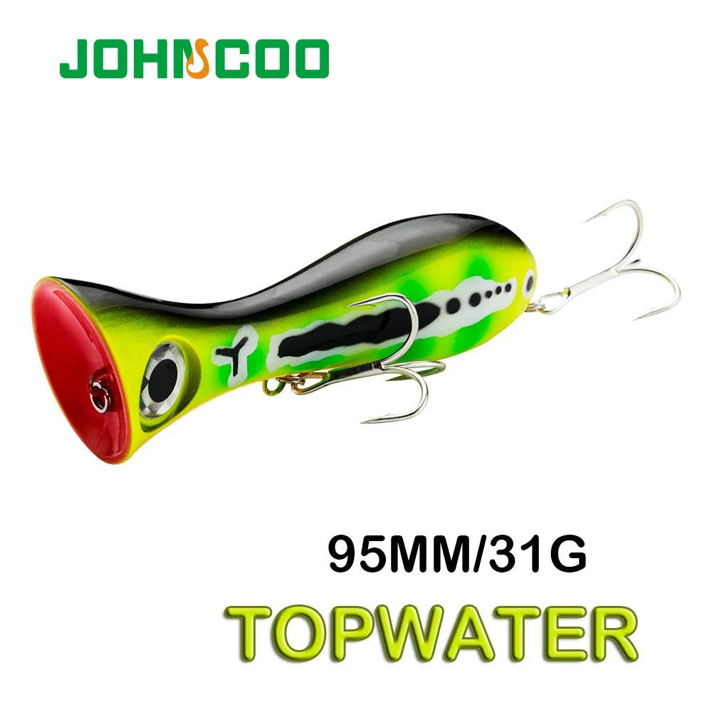 JOHNCOO 9.5cm Topwater Popper Lure - Fish & Cheaps | Fishing & Outdoor Gear