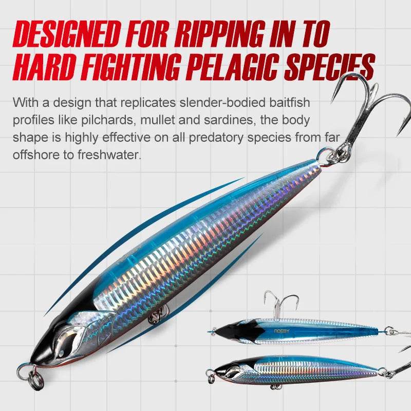 NOEBY Topwater Stickbait Pencil Lure - Fish & Cheaps | Fishing & Outdoor Gear