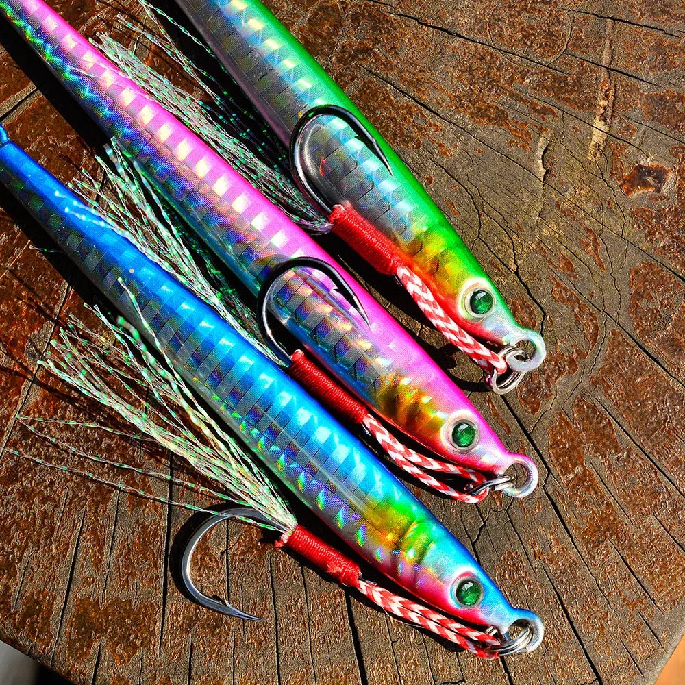 PRO BEROS Metal Jig Bait Weight 80-100g Trolling hard bait bass fishing tackle trout diving bait Sea Fishing Lures Pesca