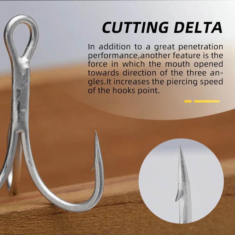 BLUX 2X Strong O'SHAUGHNESSY Treble Hooks - Fish & Cheaps | Fishing & Outdoor Gear