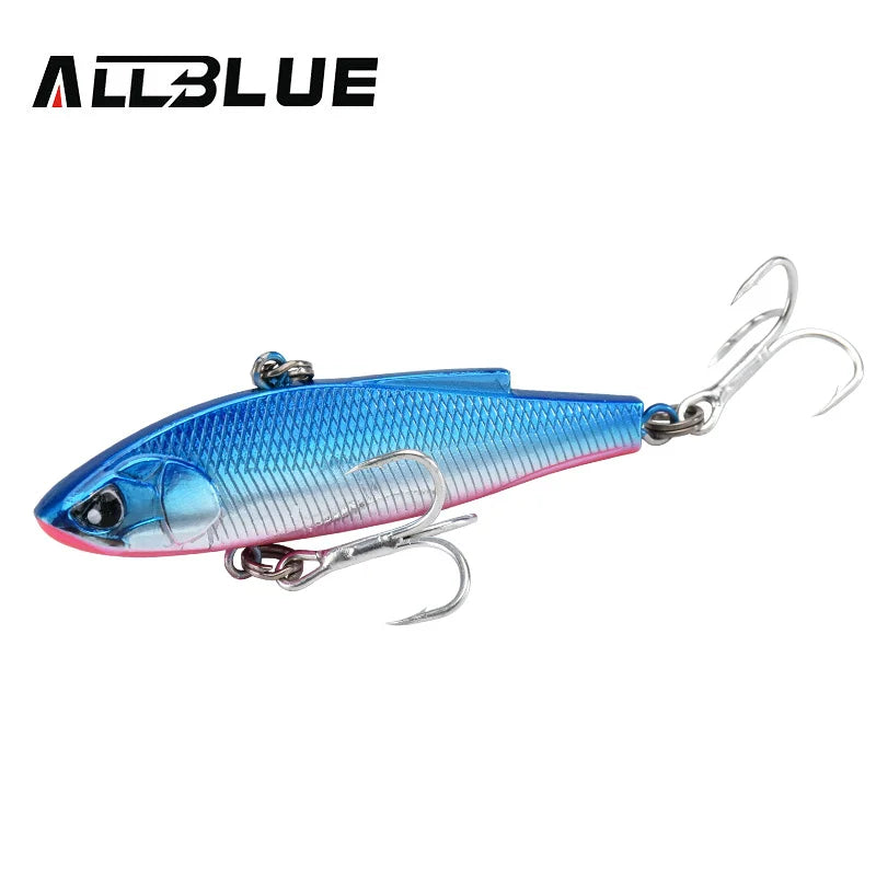 ALLBLUE New ANGRY JOHN VIB Sinking Fishing Lure Ice Jigging 58MM/70MM Hard Plastic Vibration Winter Bass Pike Artificial Tackle