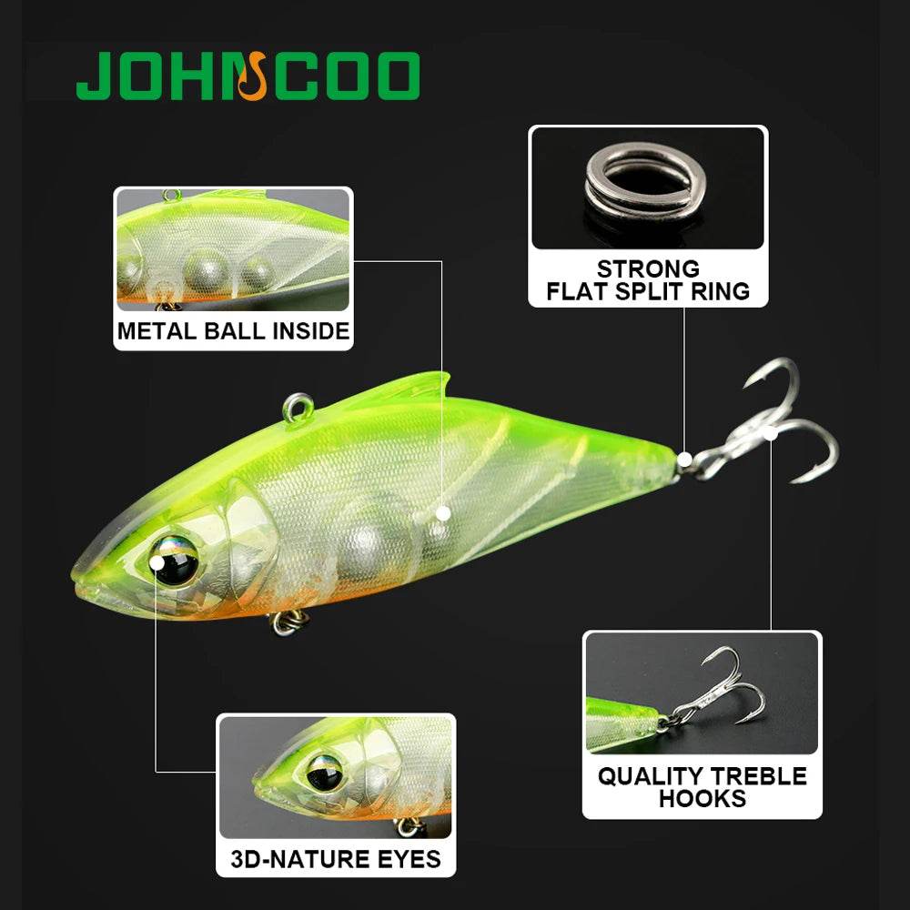 JOHNCOO 80S Vibration Bait – Sinking Lipless Crankbait - Fish & Cheaps | Fishing & Outdoor Gear