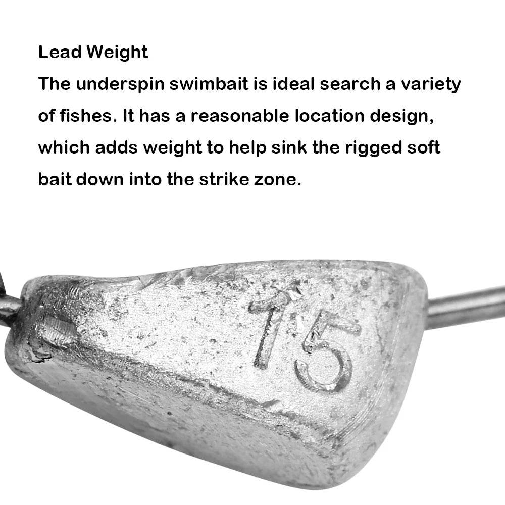 JOHNCOO Barbed Jig Head Hook Set - Fish & Cheaps | Fishing & Outdoor Gear