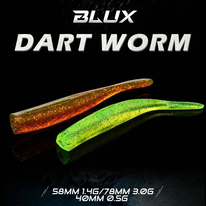 BLUX Dart Worm Soft Bait – Realistic Action Lure - Fish & Cheaps | Fishing & Outdoor Gear