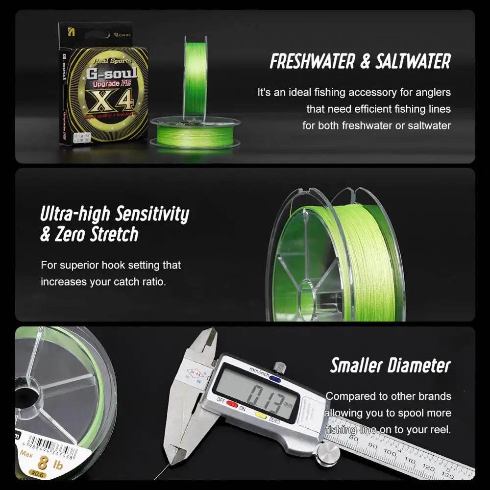 Noeby X4 Braided Fishing Line - Fish & Cheaps | Fishing & Outdoor Gear