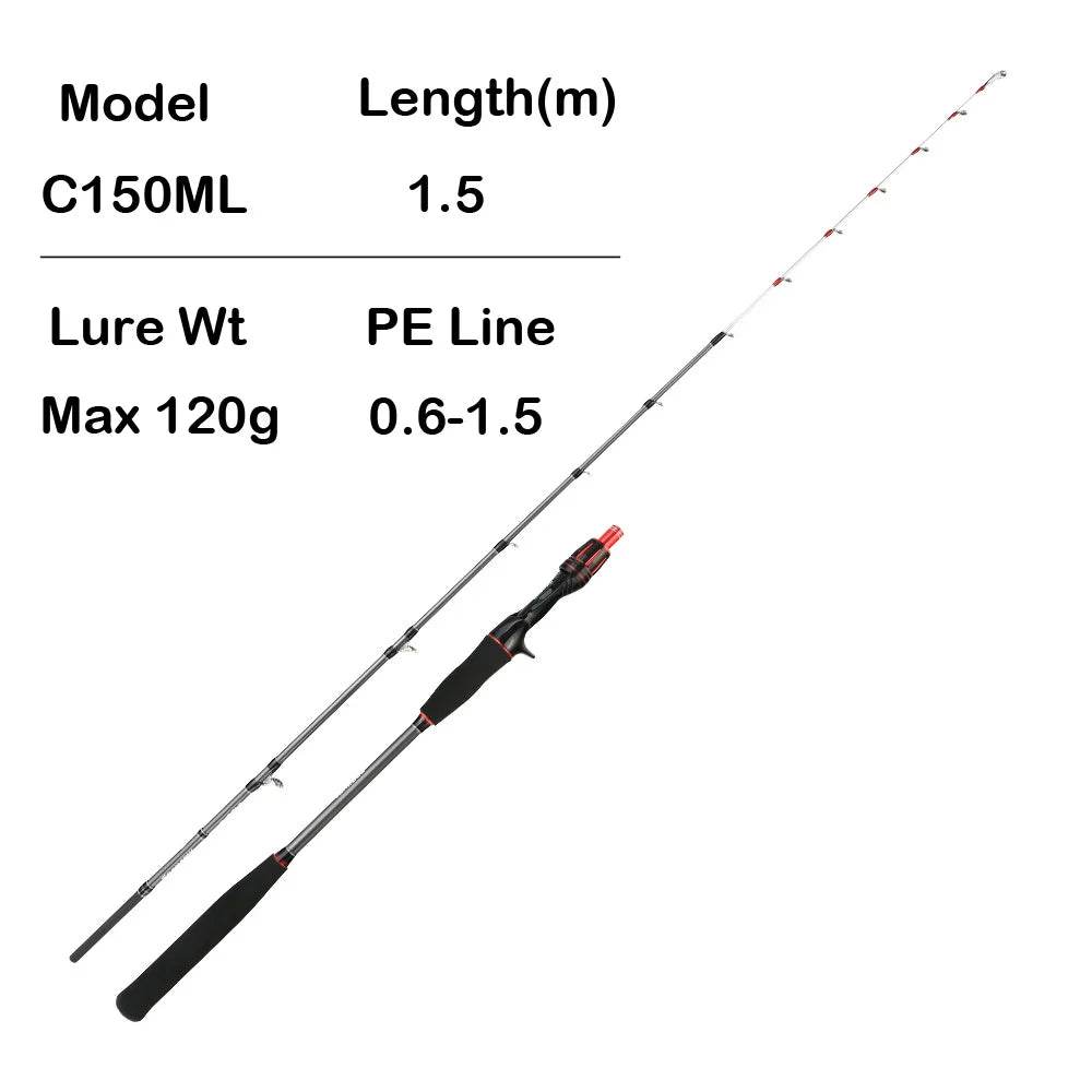 JOHNCOO Super Light Cuttlefish Jig Rod - Fish & Cheaps | Fishing & Outdoor Gear