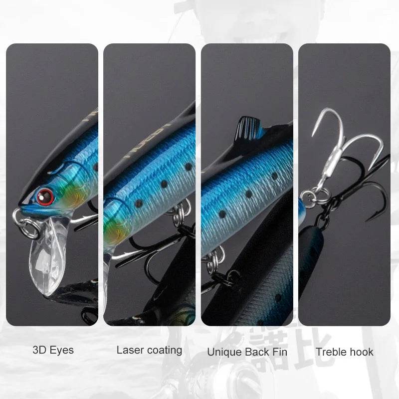 Noeby Minnow Sinking Lure – Long Casting Hard Bait - Fish & Cheaps | Fishing & Outdoor Gear