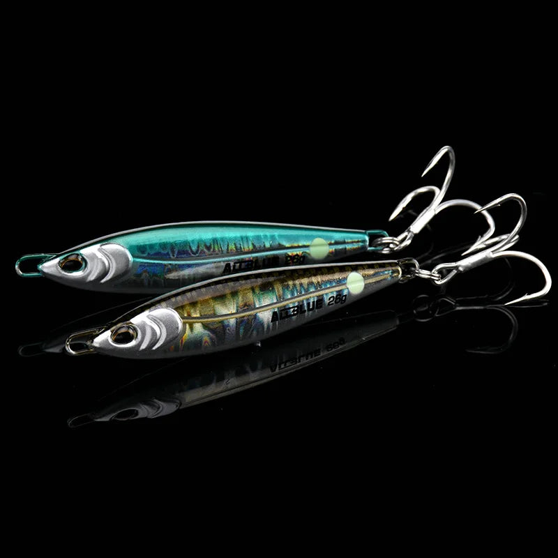 ALLBLUE LEVIN Metal Jig Spoon Artificial Bait Cast Jigging Fishing Lure Super Hard Fish Off Shore Casting Saltwater Tackle