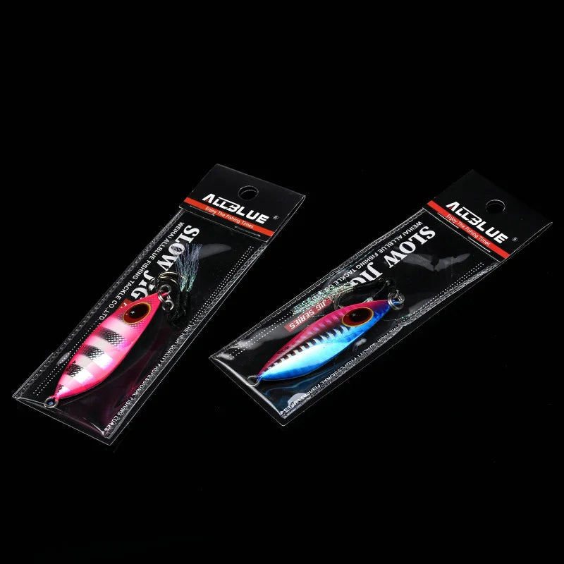 ALLBLUE ATLAS Metal Jig Spoon Lure 14G 20G 30G 40G 60G  Artificial Bait Shore Slow Jigging Super Hard Bass Fishing Tackle