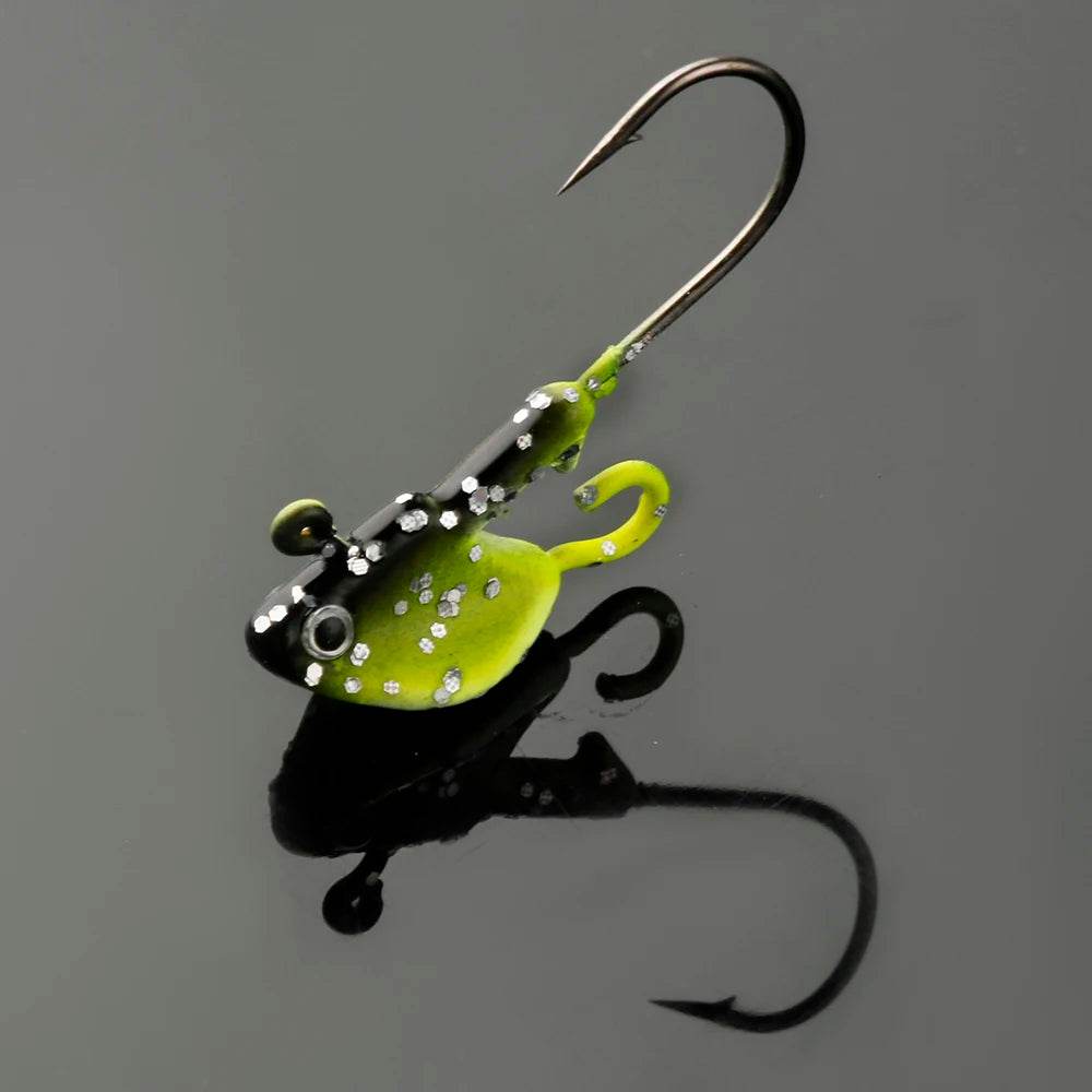 JOHNCOO 5pcs Multicolour Jig Head Hooks - Fish & Cheaps | Fishing & Outdoor Gear