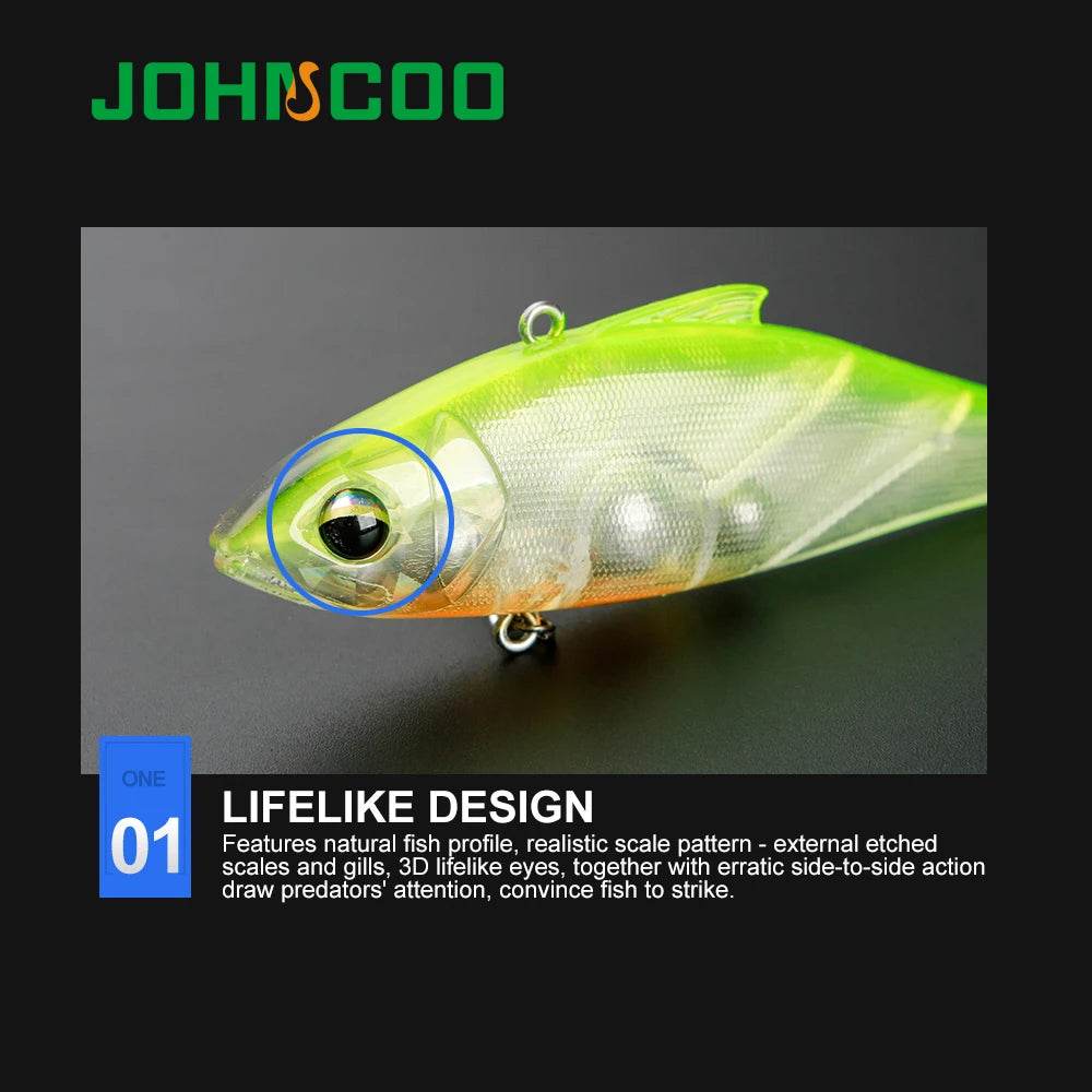 JOHNCOO 80S Vibration Bait – Sinking Lipless Crankbait - Fish & Cheaps | Fishing & Outdoor Gear