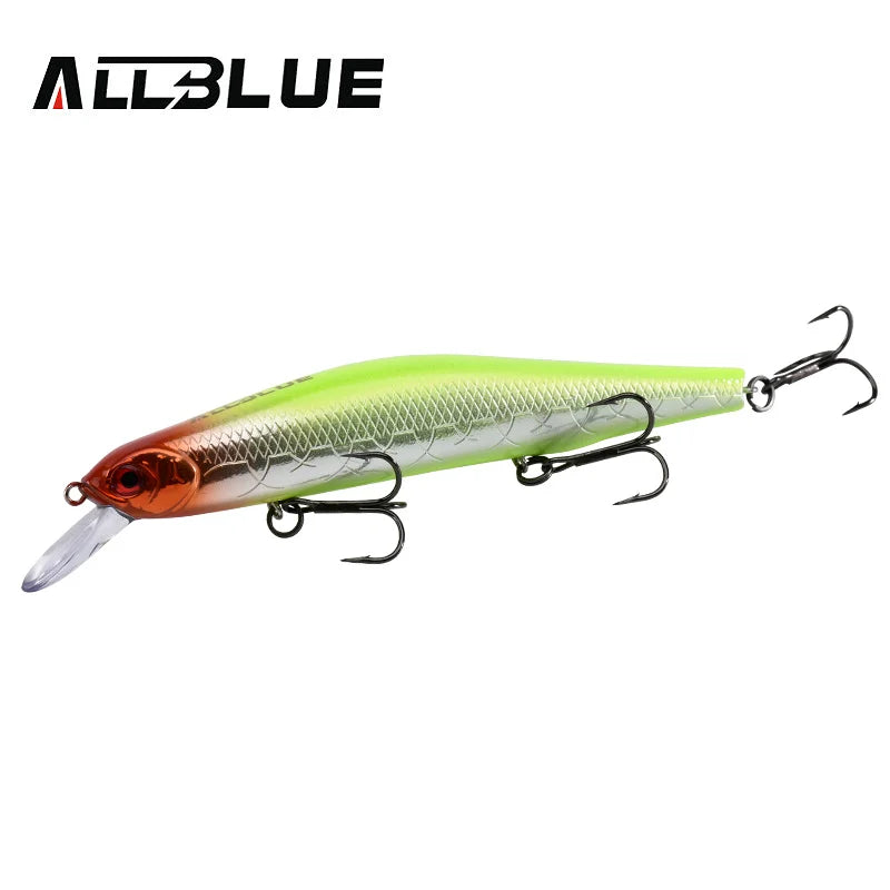 ALLBLUE VULCAN 130SP Silent Wobbler Fishing Lure 26.5g 133mm Magnetic System Suspend Minnow Pike Bait 4# Hook Tackle